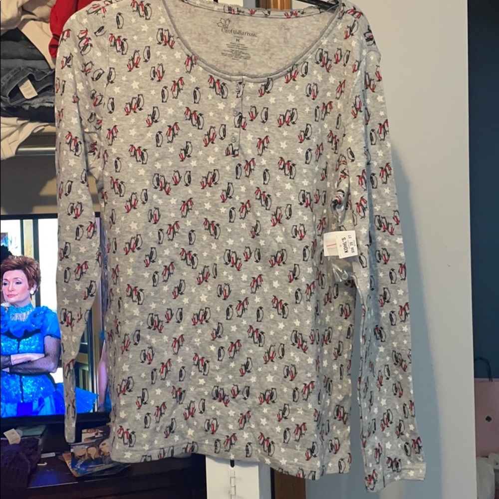 Penguin pajama shirt